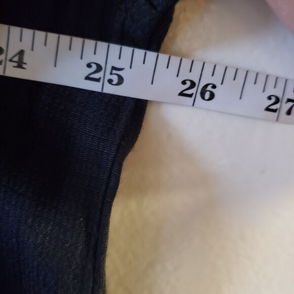 Monte Carlo Men's L Black Cuban Button Up Shirt Short Sleeve Embroidered - Picture 6 of 8